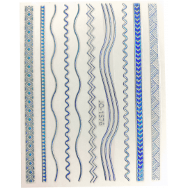 6-Stickers lignes holographiques