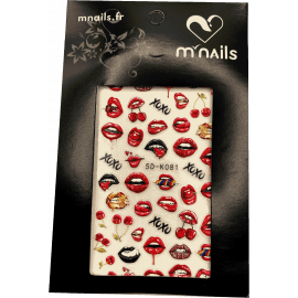 Stickers - "Lips" rouges