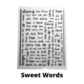 Stickers - Sweet words