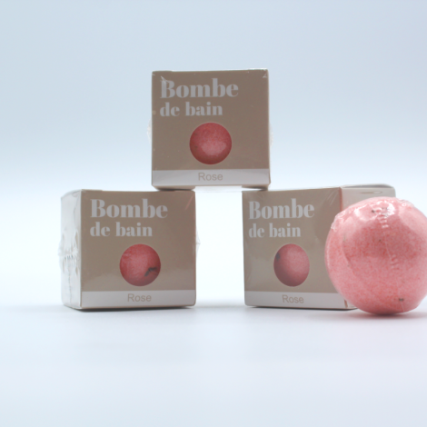 Bombe de bain Rose