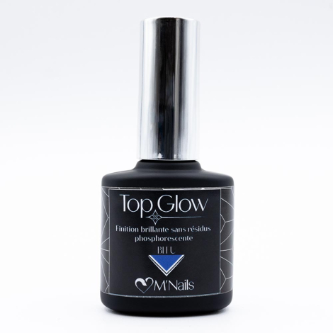 Top Glow - Bleu / Gel de finition phosphorescente