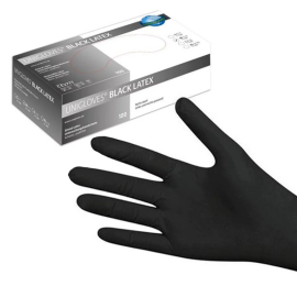 Gants Latex noirs - 100pcs - UniGloves